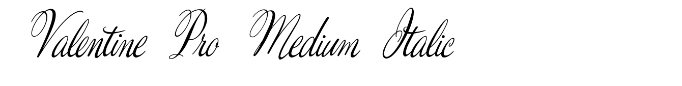 Valentine Pro Medium Italic